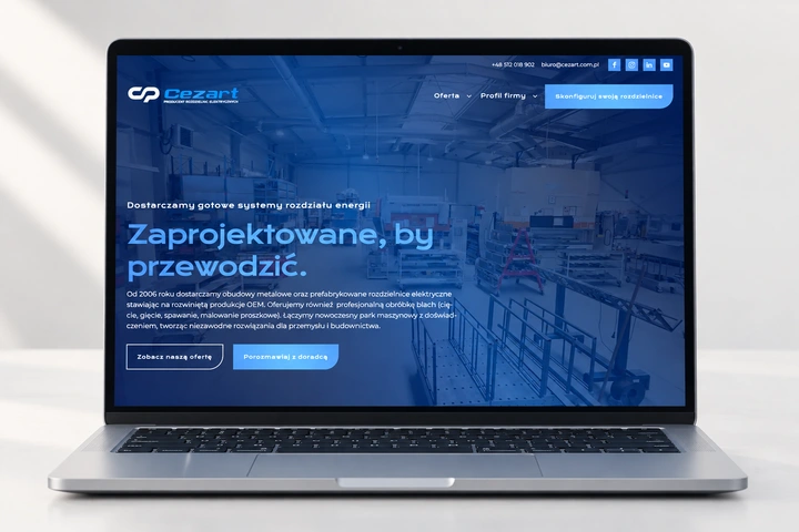 Cezart — strona WWW i konfigurator produktu